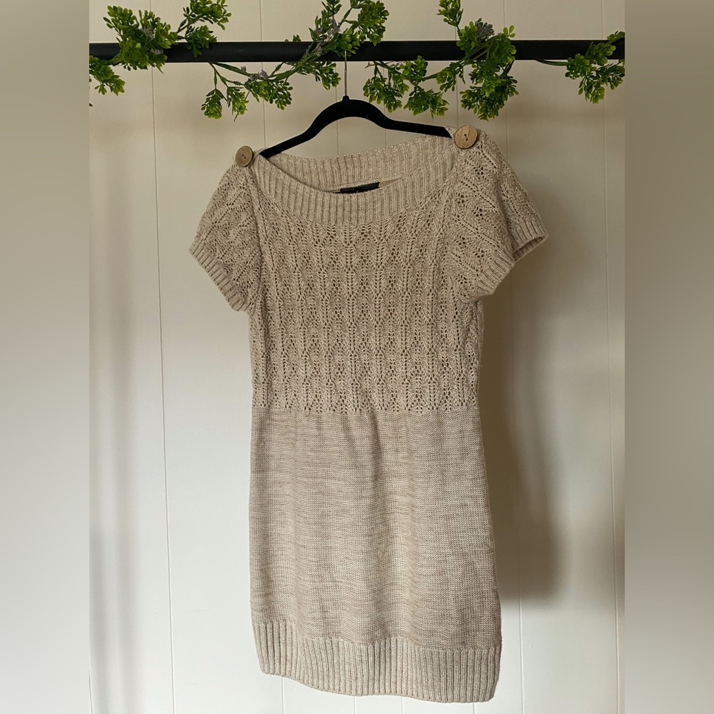 Women’s Cream Heart Soul Sweater Dress